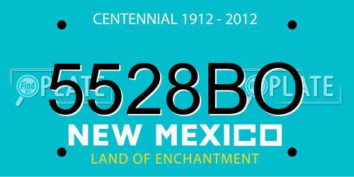 5528BO New Mexico License Plate