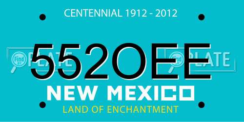 552OEE New Mexico License Plate