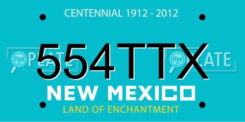 554TTX New Mexico License Plate