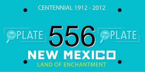 556 New Mexico License Plate