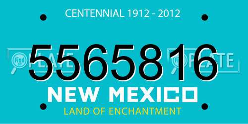 5565816 New Mexico License Plate