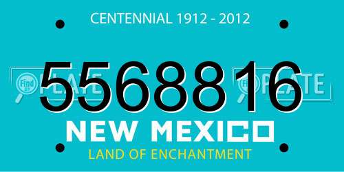 5568816 New Mexico License Plate