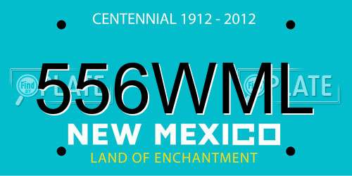 556WML New Mexico License Plate