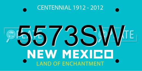 5573SW New Mexico License Plate