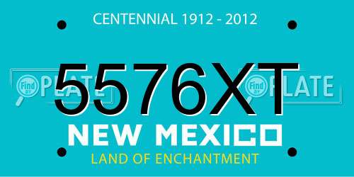 5576XT New Mexico License Plate