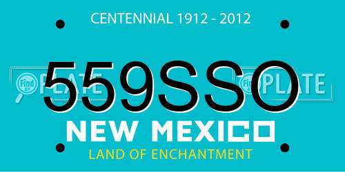 559SSO New Mexico License Plate