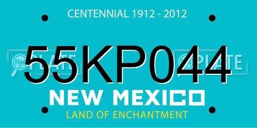 55KP044 New Mexico License Plate