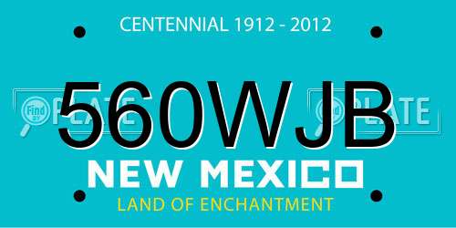 560WJB New Mexico License Plate
