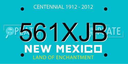 561XJB New Mexico License Plate