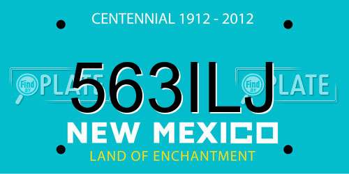 563ILJ New Mexico License Plate
