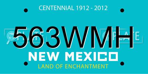 563WMH New Mexico License Plate