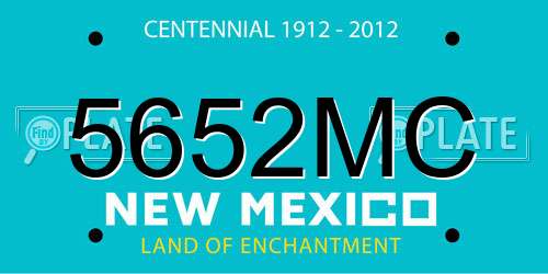 5652MC New Mexico License Plate