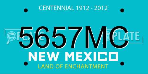 5657MC New Mexico License Plate
