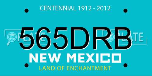 565DRB New Mexico License Plate