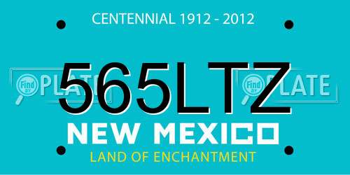 565LTZ New Mexico License Plate