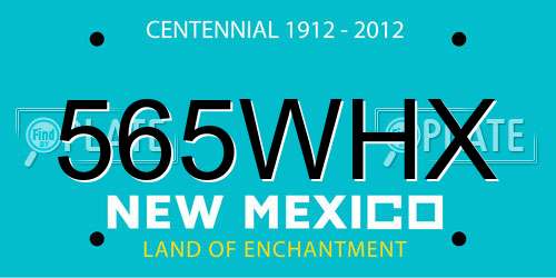 565WHX New Mexico License Plate