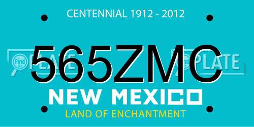 565ZMC New Mexico License Plate