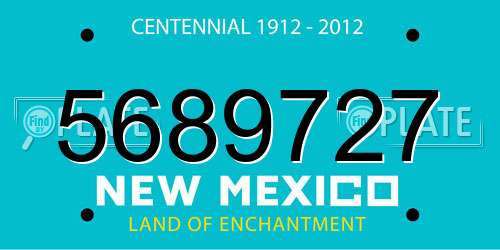 5689727 New Mexico License Plate