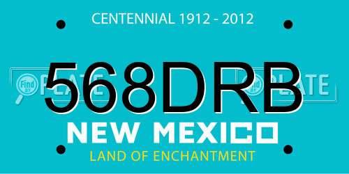 568DRB New Mexico License Plate