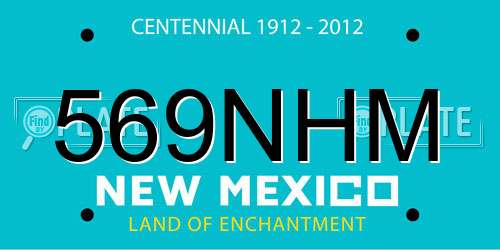 569NHM New Mexico License Plate