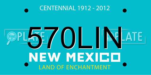 570LIN New Mexico License Plate