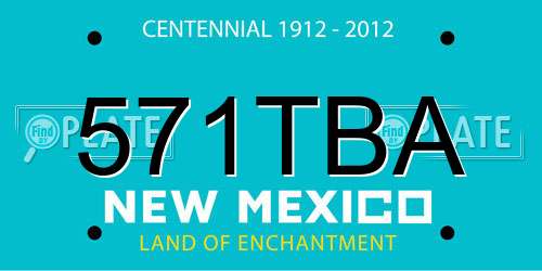 571TBA New Mexico License Plate