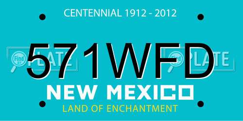 571WFD New Mexico License Plate