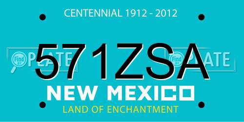 571ZSA New Mexico License Plate