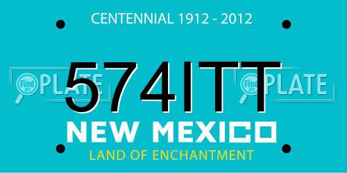 574ITT New Mexico License Plate