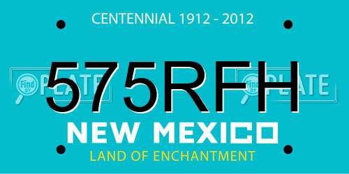 575RFH New Mexico License Plate