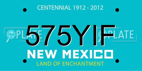 575YIF New Mexico License Plate