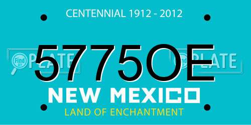 5775OE New Mexico License Plate