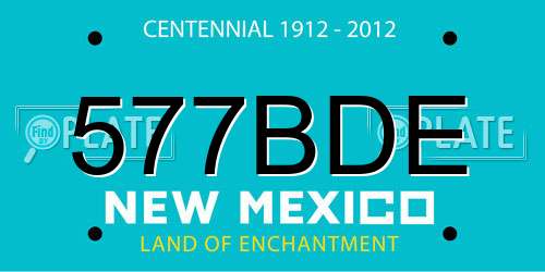 577BDE New Mexico License Plate