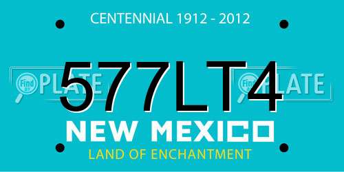 577LT4 New Mexico License Plate
