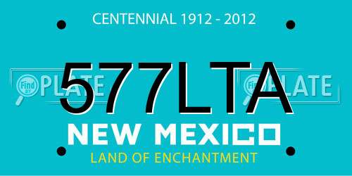 577LTA New Mexico License Plate
