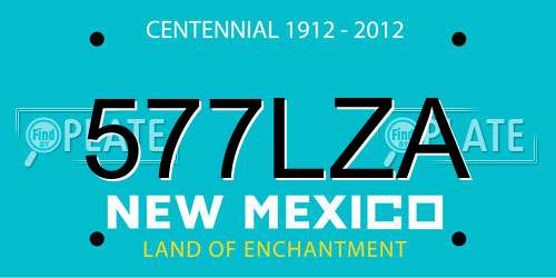 577LZA New Mexico License Plate