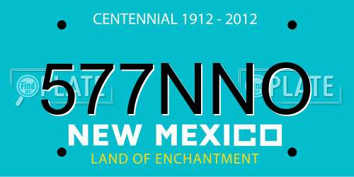577NNO New Mexico License Plate