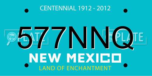 577NNQ New Mexico License Plate