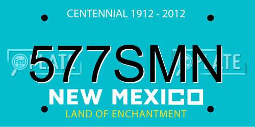577SMN New Mexico License Plate