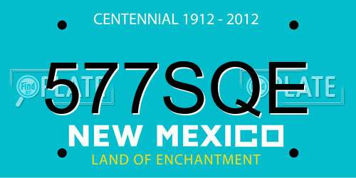 577SQE New Mexico License Plate