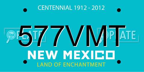 577VMT New Mexico License Plate