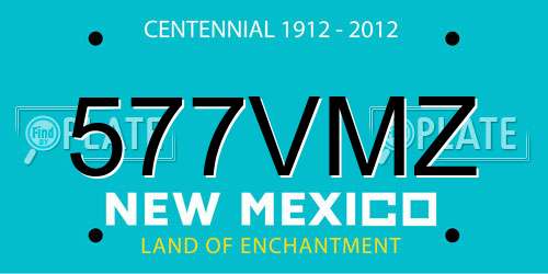 577VMZ New Mexico License Plate