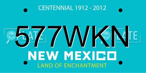 577WKN New Mexico License Plate