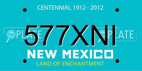 577XNI New Mexico License Plate