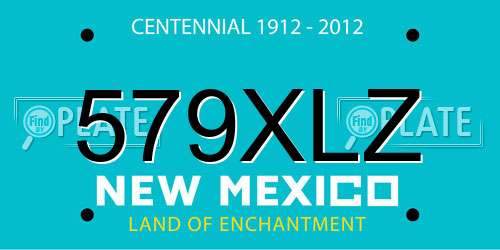 579XLZ New Mexico License Plate