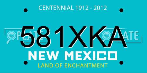 581XKA New Mexico License Plate