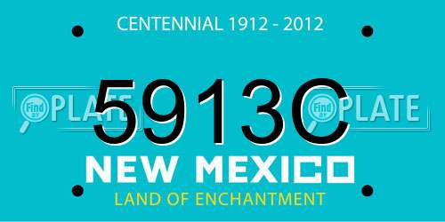 5913C New Mexico License Plate