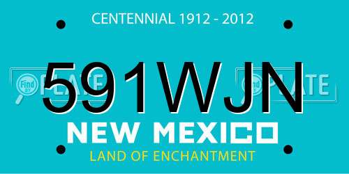 591WJN New Mexico License Plate