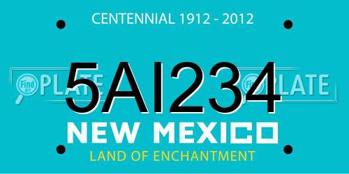 5AI234 New Mexico License Plate