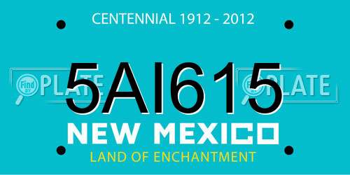 5AI615 New Mexico License Plate